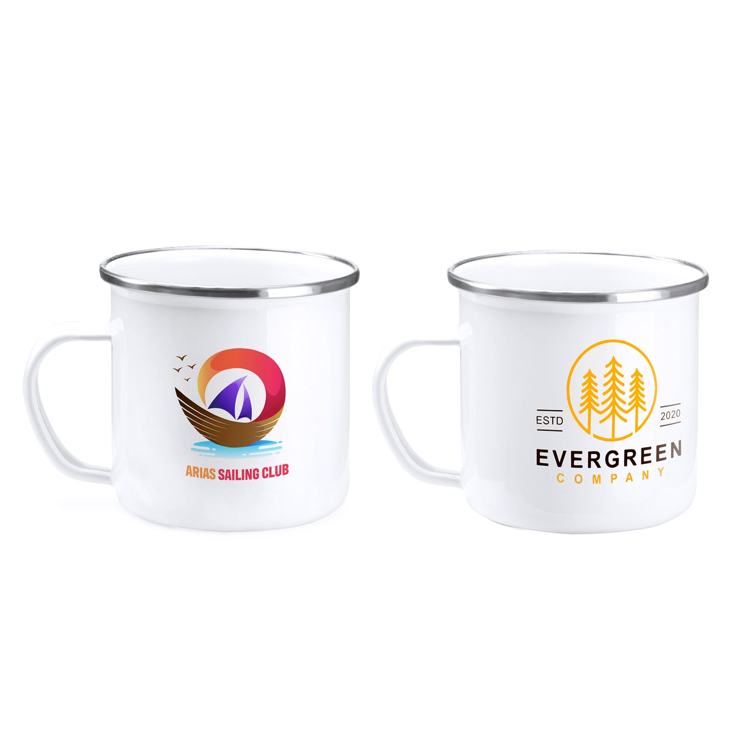 Taza Metálica Esmaltada Personalizada